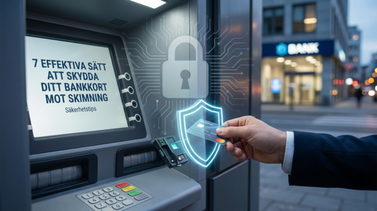 7 Effektiva Sätt att Skydda Ditt Bankkort mot Skimning