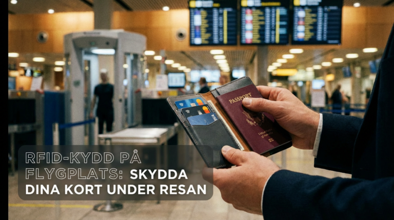 RFID-skydd på flygplats: Skydda dina kort under resan