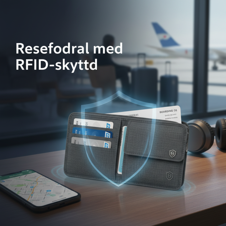 Resefodral med RFID‑skydd