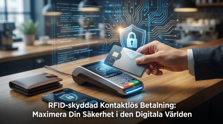 RFID-skyddad Kontaktlös Betalning: Maximera Din Säkerhet i den Digitala Världen
