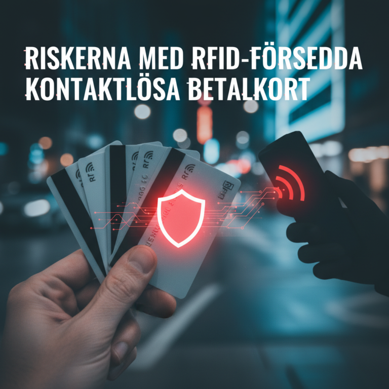 Riskerna med RFID‑försedda kontaktlösa betalkort