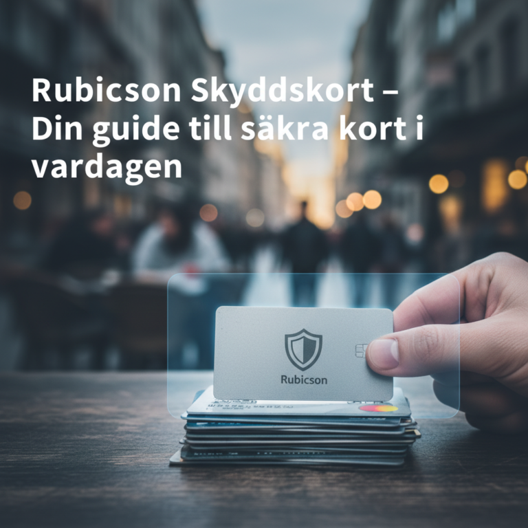 Rubicson Skyddskort – Din guide till säkra kort i vardagen