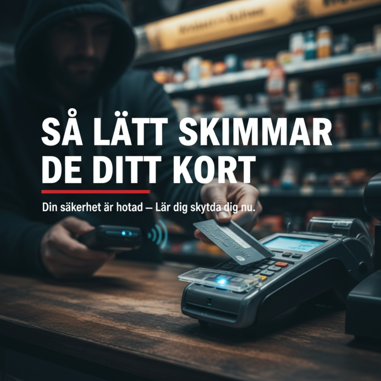 Så lätt skimmar de ditt kort