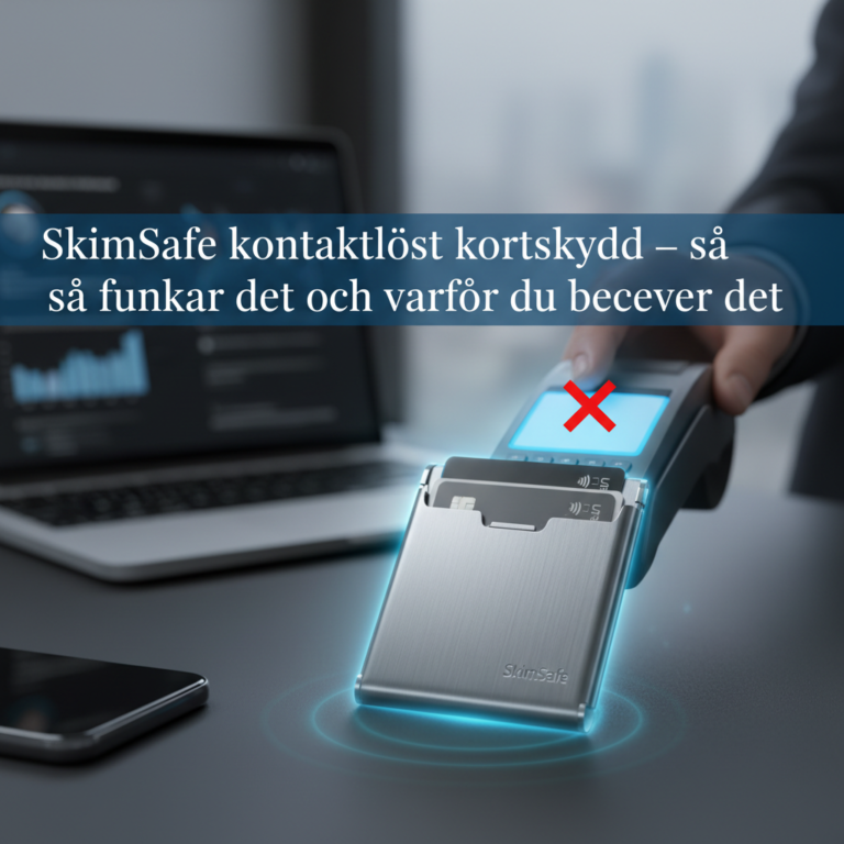 SkimSafe kontaktlöst kortskydd – så funkar det och varför du behöver det