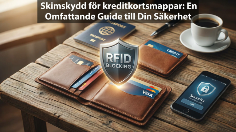 Skimskydd för kreditkortsmappar: En Omfattande Guide till Din Säkerhet