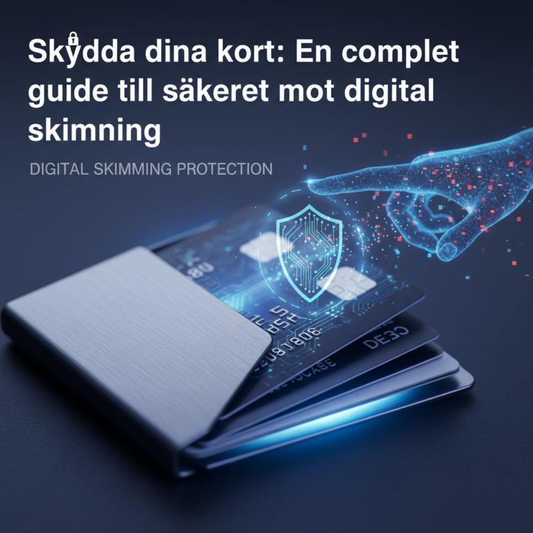 Skydda dina kort: En komplett guide till säkerhet mot digital skimning