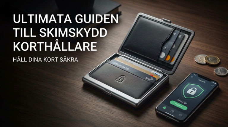 Ultimata Guiden till Skimskydd Korthållare: Håll Dina Kort Säkra