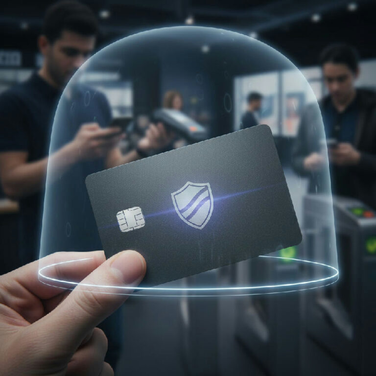 Kreditkort med inbyggt RFID skydd